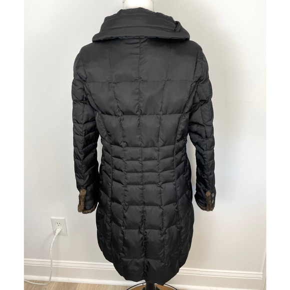 Laundry By Shelli Segal Down Puffer Coat In Black Size Large - Picture 9 of 13